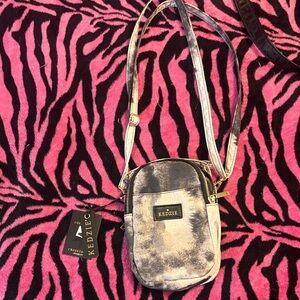 Kedzie Black and Gray Crossbody Bag